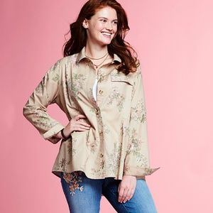 NEW Floral Babydoll jacket NEVER WORN